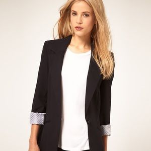 ASOS Boyfriend Blazer in Navy